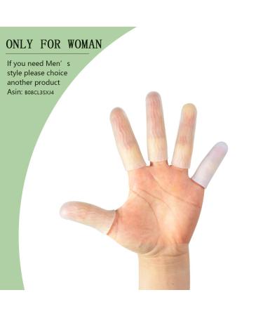 Silicone Finger Protectors for Women - 10 Pack Gel Finger Cots for Pain Relief Cracked Tips & Arthritis - Buy Online on GoSupps.com