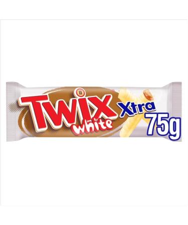  Twix Twix Xtra Pack of 24 Double Chocolate Biscuit Bars White 75g - Buy Online on GoSupps.com