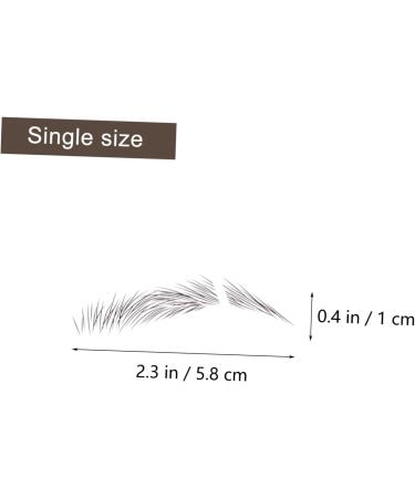 FOMIYES 12 Pcs Eyebrow Stickers Black Stickers Grooming Shaping Eyebrow Sticker Eyebrow Transfer Stickers 6d 1 count (Pack of 1) Brownx2pcs - Buy Online on GoSupps.com