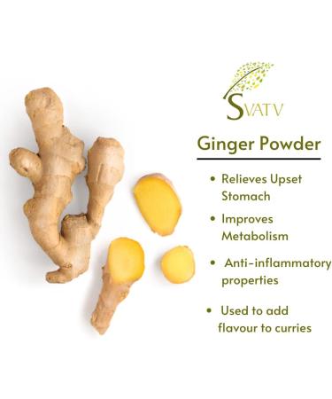 SVATV Ginger Powder (Zingiber officinale Roscoe) | Relieves Upset Stomach | Improves Immunity & Metabolism | Multi Beauty Benefits | For Tea and Soup - (227g 0.5 lbs 8 ounces) - Buy Online on GoSupps.com