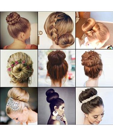 CLOTHOBEAUTY Extra Small Kids Hair Bun Donut Maker - 3 Piece Set | Ring Style Chignon Doughnut Shaper for Short and Thin Hair - 2.5 inches Brown - Buy Online on GoSupps.com