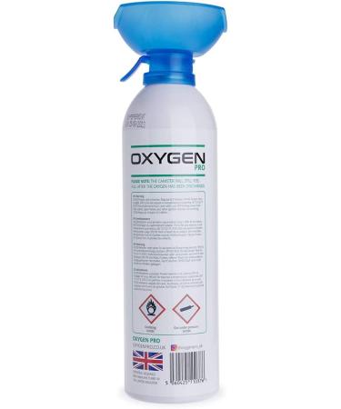 10L Oxygen Can with Inhaler Cup - 3 x 10 litres of 99.7% Infused with 100% organic peppermint - Patented Compact Compression Tech - Improves Concentration Performance Recovery Sport Study & Travel - Buy Online on GoSupps.com