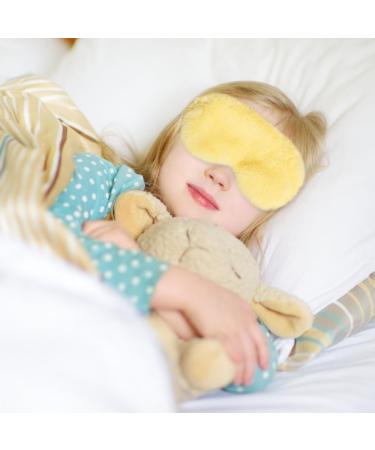 Bekecidi 4 Pack Sleeping Masks for Women Plush Eye Mask Blackout Sleep Eye Mask Kids Sleep Mask Pink Purple White Blue Sleepover Eye Masks Adjustable for Kids Adult Women Solid Color - Buy Online on GoSupps.com