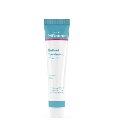 MDacne   Retinol 0.25% and Niacinamide 2% Cream  Reduces Blemishes and Improves Skin Texture without Irritation