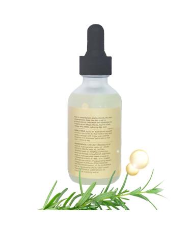 Rosemary Hair Growth Oil | 20+ Biotin Formula for Scalp Nourishment & Split End Care | 100% Natural 60ML - Promote Healthy Hair Today - Buy Online on GoSupps.com