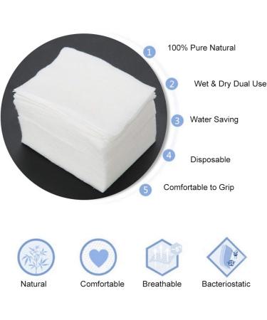 1000PCS Disposable Cotton Remover Pads - Soft Makeup Facial Cleaning Cloths for Gentle Eye and Nail Removal - Buy Online on GoSupps.com