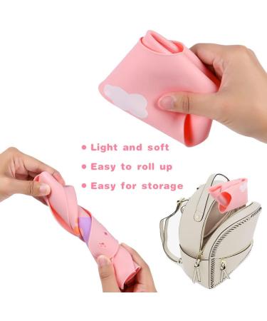 Vicloon Silicone Baby Bib 2PCS Baby Weaning Bibs Waterproof Baby Feeding Bibs Adjustable with Wide Food Catcher Pocket Unisex Toddler Bibs (Pink-Grey) - Buy Online on GoSupps.com