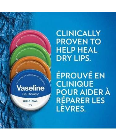 Lip Therapy Petroleum Jelly Original - 0.7 Oz / 20g x 3 Pack - Buy Online on GoSupps.com