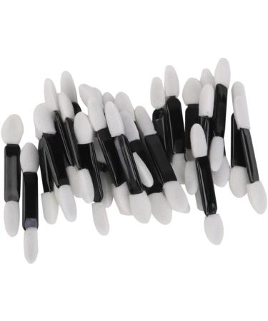 Disposable Double Ended Sponge Eye Shadow Applicators (50pcs/pack Black) - High Grade Sponge Precision Application - Buy Online on GoSupps.com