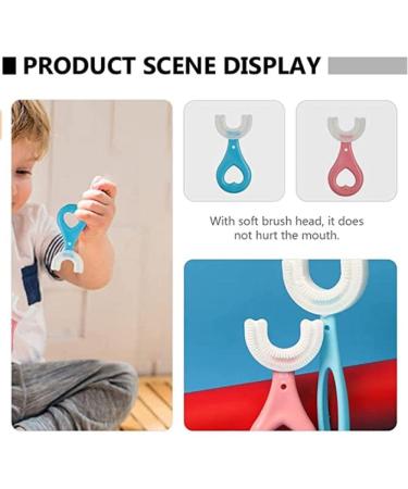 Newslly Children's U-Shaped Toothbrush  Baby Cute Cartoon Silicone Nano Manual Cleaning Toothbrush  Daily use - Buy Online on GoSupps.com