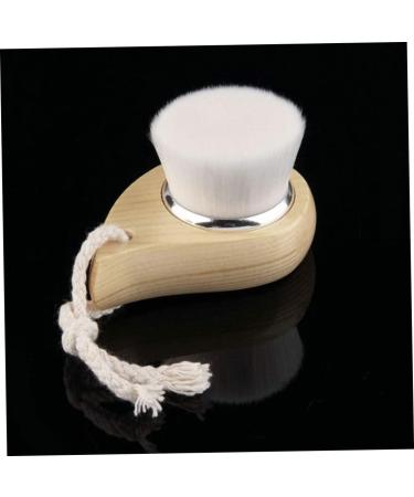 Soft Bristle Face Cleansing Facial Cleanser Brush with Wood Handle Cleansing Soft Bristle Face Care Clean Tool for Women Men - Buy Online on GoSupps.com