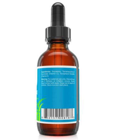 Organic Plant-Based Squalane Oil with Advanced Vitamin C - USDA Certified - 1 oz - Buy Online on GoSupps.com