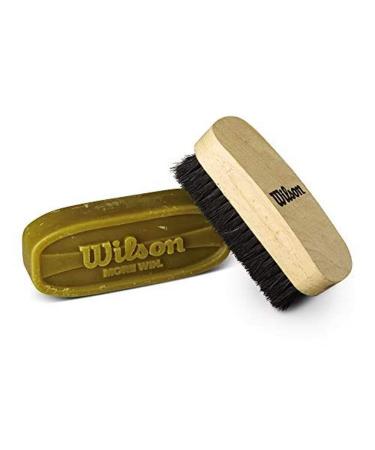 WILSON Game Ball Prep Kit Wax Bar and Brush