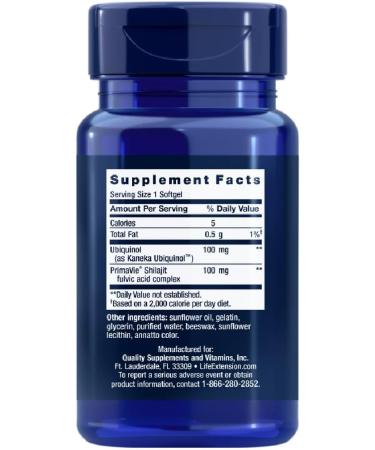 Life Extension Super Ubiquinol CoQ10 with Reinforced Mitochondrial Support 100mg 30 Soft Capsules - Buy Online on GoSupps.com