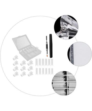 Ipetboom 1 Set Nail Set Nail Kit Nail Curve c Clip Nail Art Tools and Equipment Nail Enhancement Trial Kit Nail Tips Nail Art Kit Manicure Tool Plastic Nail Pen Lengthen White - Buy Online on GoSupps.com