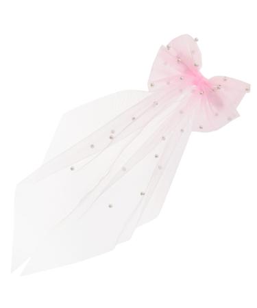 Bridal Bow Hair Pin Wedding Bridesmaid Hair Bow Bridal Veil Hair Clip Bridal Shower for Wedding Bachelorette Party Headpiece