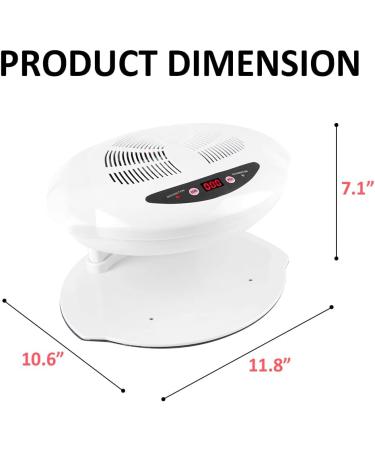 400W WOWOHI Air Nail Dryer - Intelligent Sensor for Salon & Home Use | Hot & Cool Wind for Manicure & Pedicure - Buy Online on GoSupps.com