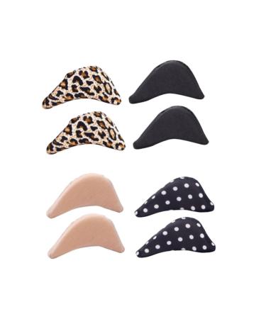 MAGICLULU 4 Pairs Toe Plug Foot Brace Pads Half Big Shoe Filler Toe Filler Orthotics Skin Color Shoes Fillers Men Shoe Filler Shoe Filler Pads Heel Inserts Shoe Filler Insert Adjust Cushion