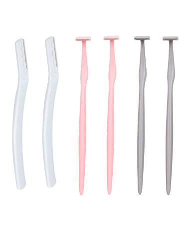 Eyebrow Razors for Women, Face Razors for Women, Dermaplane Razors for Women Face, Eyebrow Hair Trimmers, Facial Razors, 6 Pcs