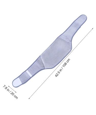 Buy Protection Belt Massaging Heating Pad - Waist Support Brace for Back & Menstrual Relief - Electric Abdomen Massager for Men & Women in Grey - Buy Online on GoSupps.com