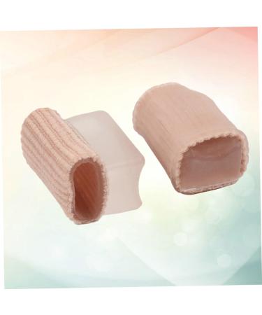 Healvian Silicone Gel Toe Cushion Tube 1 Pair - Bunion Toe Separator and Thumb Valgus Eversion Splitter - Beige 2pcs - Buy Online on GoSupps.com