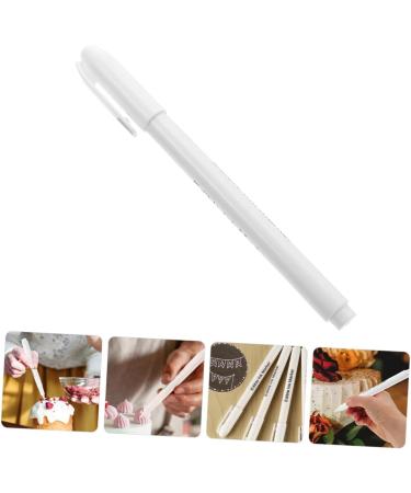 STOBAZA 2pcs Baking Pigment Pen Edible Pigment Pen Edible Markers for Cookie Cake Pens White Plastic - Buy Online on GoSupps.com