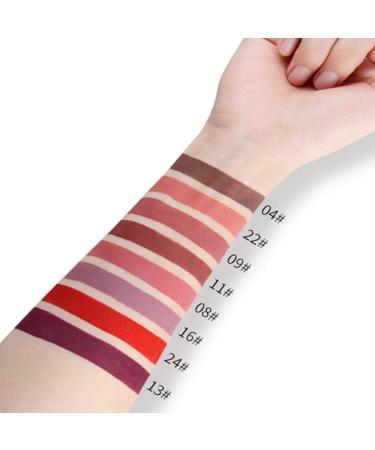 NICEFACE Matte Nude Lipstick Set - 8 Waterproof Long Lasting Colors | Non-Stick Cup Liquid Lipstick & Makeup Remover Gel | Perfect for All Skin Tones - Buy Online on GoSupps.com