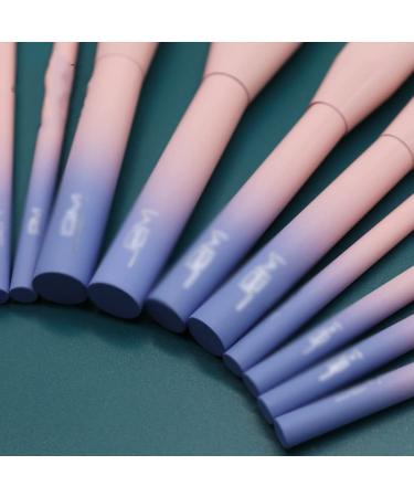 Professional Nylon Hair Makeup Brush Set - Wood Handle Makeup Brush Kits for Flawless Application - International Shipping Available - Buy Online on GoSupps.com