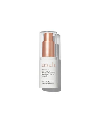 Amala Blemish Clearing Purify + Prevent Serum with Powerful Coconut Amino Acids Zinc & Copper PCA and Willow Bark Extract. Reveal Clearer Smoother Refined Skin. (15ml)