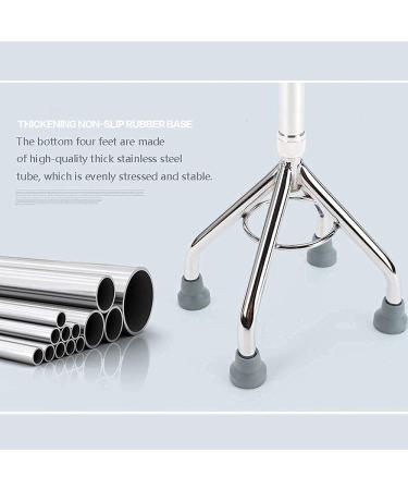 Four Corner Crutches Anti-Slip Stainless Steel Telescopic Walking Sticks for Elderly Suitable for The elderlywalking Stick Elegant - Buy Online on GoSupps.com