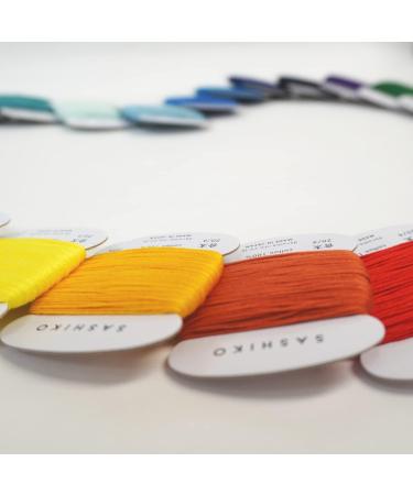 DARUMA Sashiko Thread Value Set - 100% Cotton, 5 Colors, 32.8 yd Each with English Manual - Sewing & Embroidery (Thick Kouyou) - Buy Online on GoSupps.com
