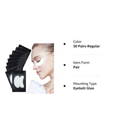 50 Pairs Regular Eye Pads for Lash Extensions - Hypoallergenic & Waterproof - Buy Online on GoSupps.com