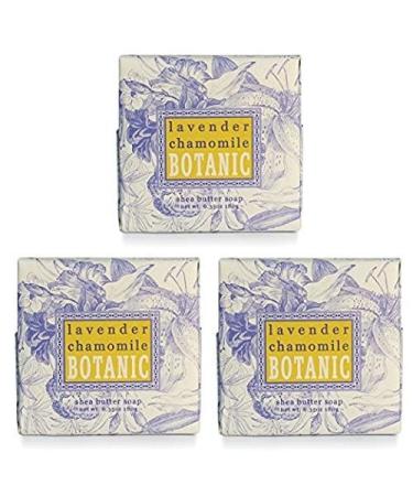 Greenwich Bay Lavender Chamomile Soap - Enriched with Shea Butter Cocoa Butter and Essential Oils of Lavender and Chamomile - 6.35 Oz Botanic Vegetable Soap Bar by Greenwich Bay Trading Company