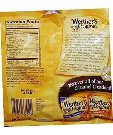 3-Pack Werther's Original Caramel Coffee Hard Candies - 70 Calories per Serving, 5.5 Ounce - Buy Online on GoSupps.com