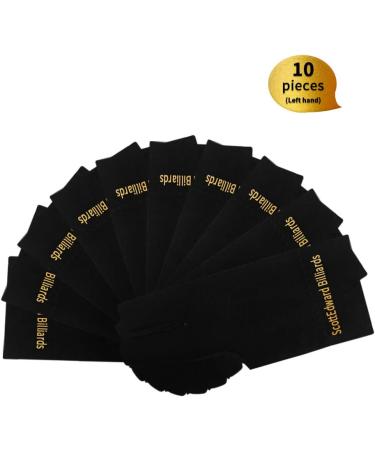 Scott Edward 10pcs Billiard Gloves Set | Open Fingers Spandex Lycra | Left/Right Hand | Men/Women | Black - Buy Online on GoSupps.com