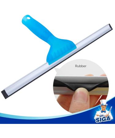 MR.SIGA Professional Window Cleaning Combo - 14-inch Squeegee & Microfiber Scrubber - Buy Online on GoSupps.com