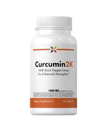 Stop Aging Now - Turmeric Curcumin Supplement - with Black Pepper - 60 Capsules