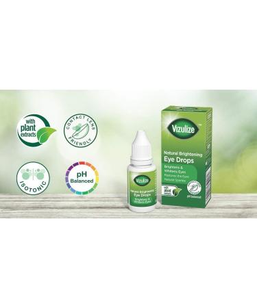Vizulize Natural Brightening Eye Dops 10ml - Buy Online on GoSupps.com