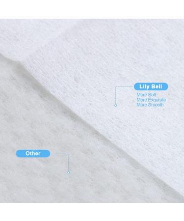 Lily Bell Soft Dry Wipes - 100% Natural Cotton, 110 Count Facial Tissues for Sensitive Skin, Lint-Free, Disposable, Strong Absorbent - Dry/Wet Use, Baby Friendly - Buy Online on GoSupps.com