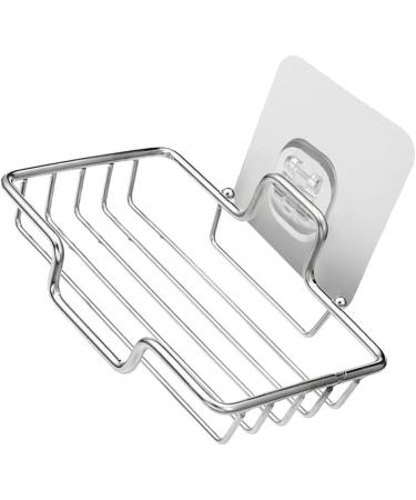 Amosfun 5pcs Stainless Steel Soap Holder Soap Holder for Shower Wall Soap Rack Stainless Steel Soap Wall-mount Holder Soap Bar Sink Drain Self-draining Soap Boxes Soap Dish Holder Square - Buy Online on GoSupps.com