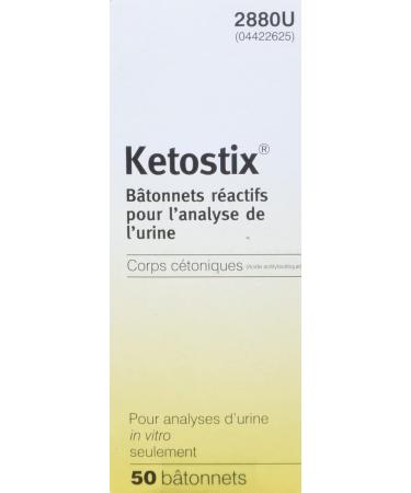 Ascensia Ketostix Reagent Strips for Urinalysis 2880U (50 strips) - Buy Online on GoSupps.com