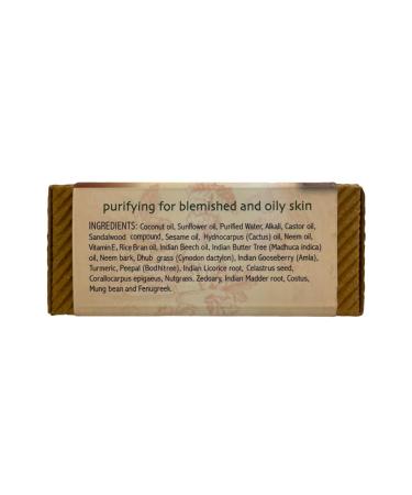 Buy Auromere Ayurvedic Sandalwood Soap Set of 3 - Natural Luxury Bar Soap for Healthy Skin | International Shipping Available - Buy Online on GoSupps.com