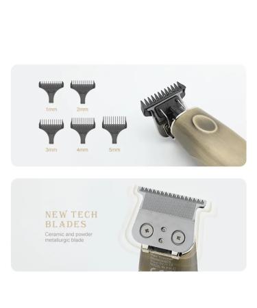 Buy Vintage Electric Hair Clippers - Rechargeable Metal Trimmer for Men | Professional Beard & Hair Cutting Tool | International Shipping - Buy Online on GoSupps.com