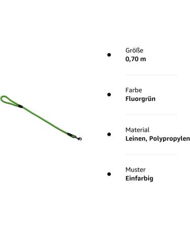 Buy Fluor Green Rope Leash 10mm - Hand Loop 27 Colors 7 Lengths - International Shipping Available - Buy Online on GoSupps.com