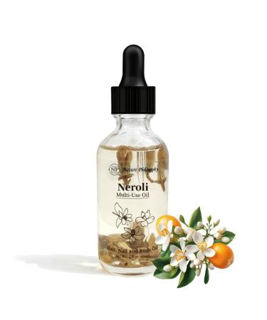 NP NATURES PHILOSOPHY Neroli Multi Use Oil for Face Body and Hair - Organic Plant Fragrant Essential Oil for Dry Skin Scalp and Nails - 2 Fl Oz