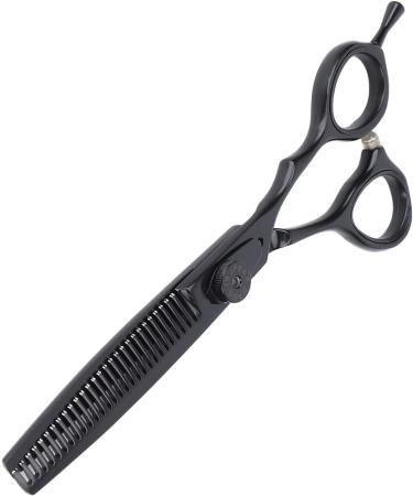 Qukaim Hairdressing Scissors Hair Scissors 5.5 Inches Black Stainless Steel Adjustable Hairdressing Scissors for Hair Thinning Shears - Buy Online on GoSupps.com