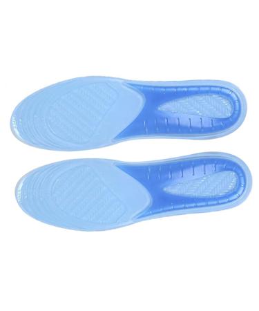 FOMIYES 1 Pair Anti-Slip Feet Cushion Pads Breathable Insole Sports Insole Thicken Shoes Pad Gel Insole Blue 28x8.5cm