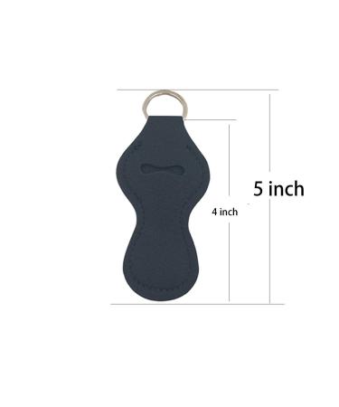 4 Pack Black Lip Balm & Lipstick Holder Keychain Set - Chapstick & Lip Gloss Key Chain Holders - Buy Online on GoSupps.com
