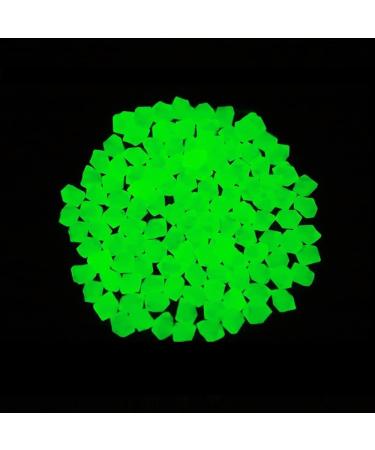 300 pieces of colorful fluorescent stones shining stone bright pebbles garden stones decoration for sidewalks grass court.