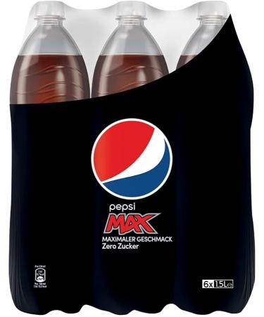  Pepsi Pepsi Max zero sugar disposable (6 x 1.5 l) - Buy Online on GoSupps.com